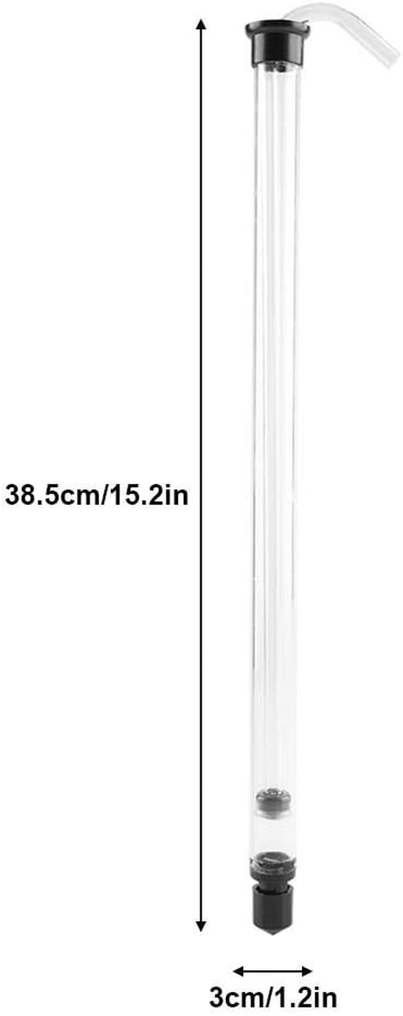 2PCS 15Inch Auto Siphon Racking Cane for Beer Wine Bucket Carboy Bottle with Plastic Tubing image number 5