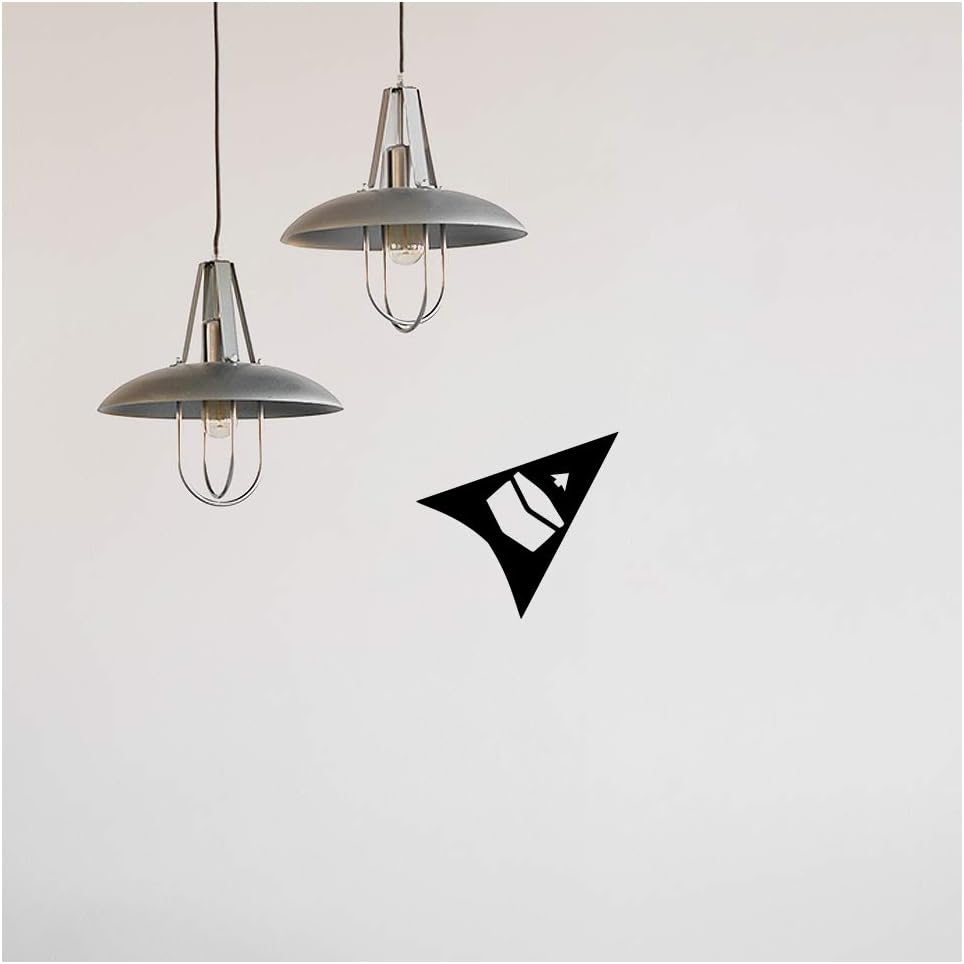 Qibla Direction Pointer (2Pk) - Wall/Ceiling Decal Sticker (S005M) (Grey)