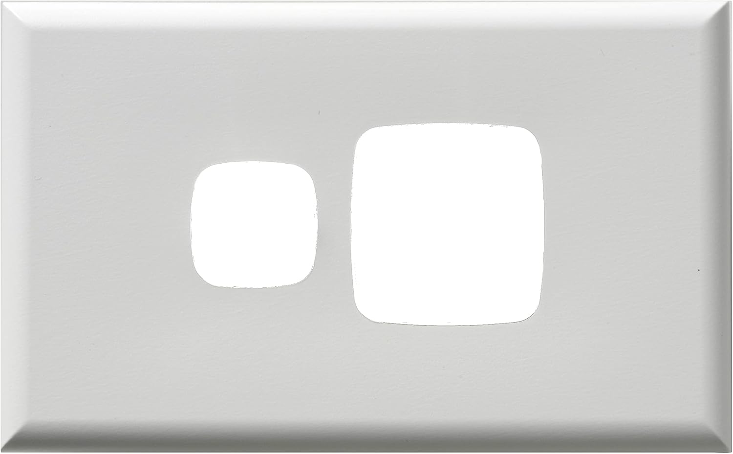 HPM Excel Switch & Powerpoint Cover Plates for Single Power Outlet, White