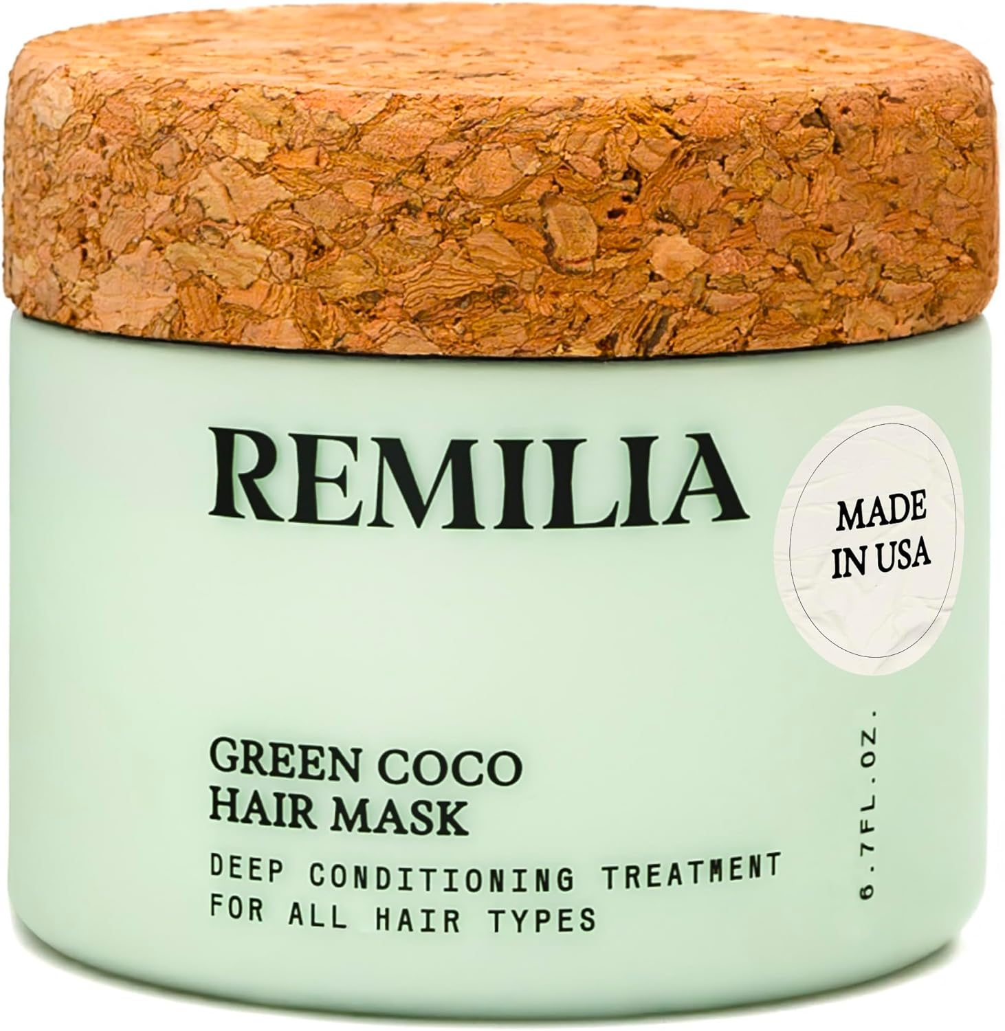 Keratin Hair Mask for Dry Damaged Hair and Growth - Deep Repair Treatment Mask with Coconut Oil, Green Tea, Avocado, & Castor Oil - Hydrating & Soothing Vegan Protein Conditioner by Remilia Hair, 200Ml image number 1