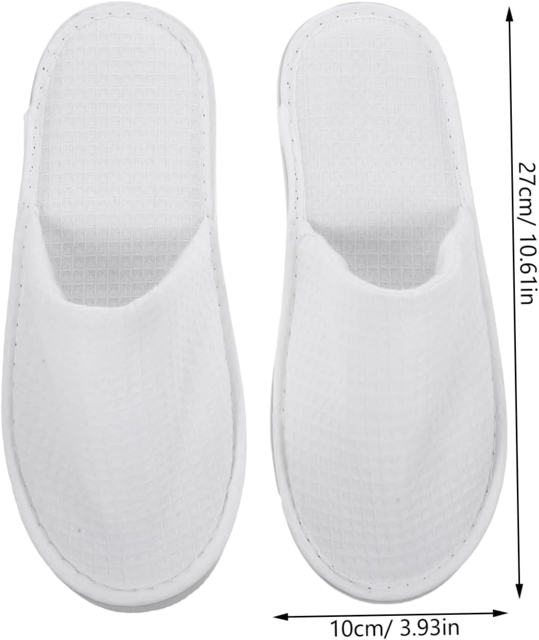 BATHVEVE 2Pairs Travel Home Slippers for Women Disposable Slippers Hotel Salon Comfortable image number 4