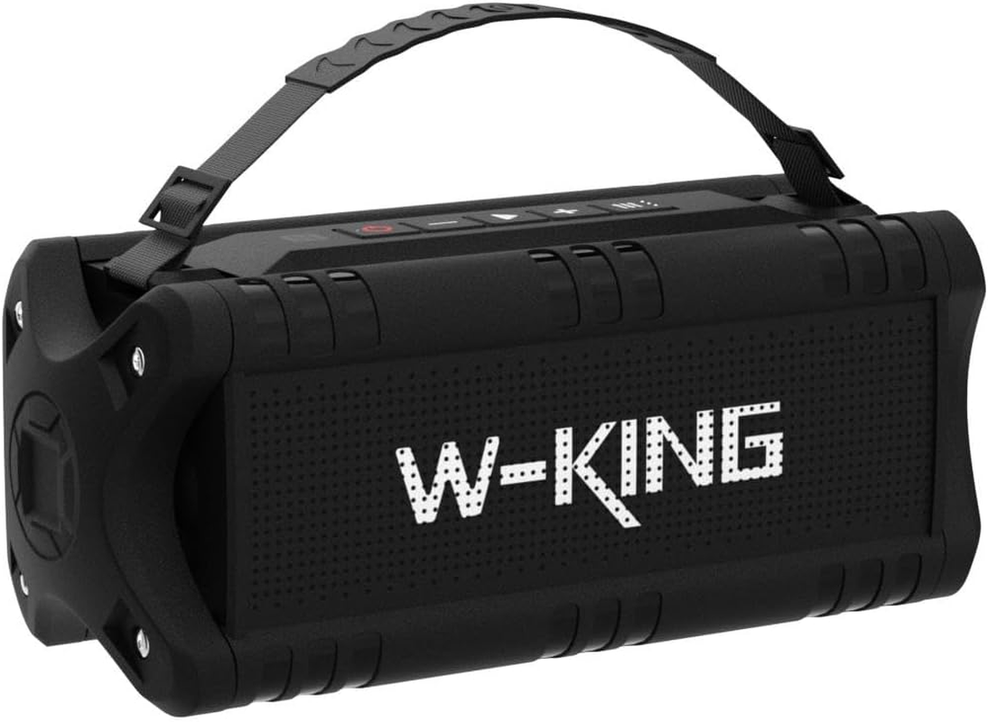 Bluetooth Speaker, W-KING 60W Peak 30W RMS Portable Wireless Speakers, Waterproof Speakers with Punchy Bass, 24 Hours Playtime, NFC, TF Card, USB Playback - Loud Speaker for Home, Party, Outdoor image number 4