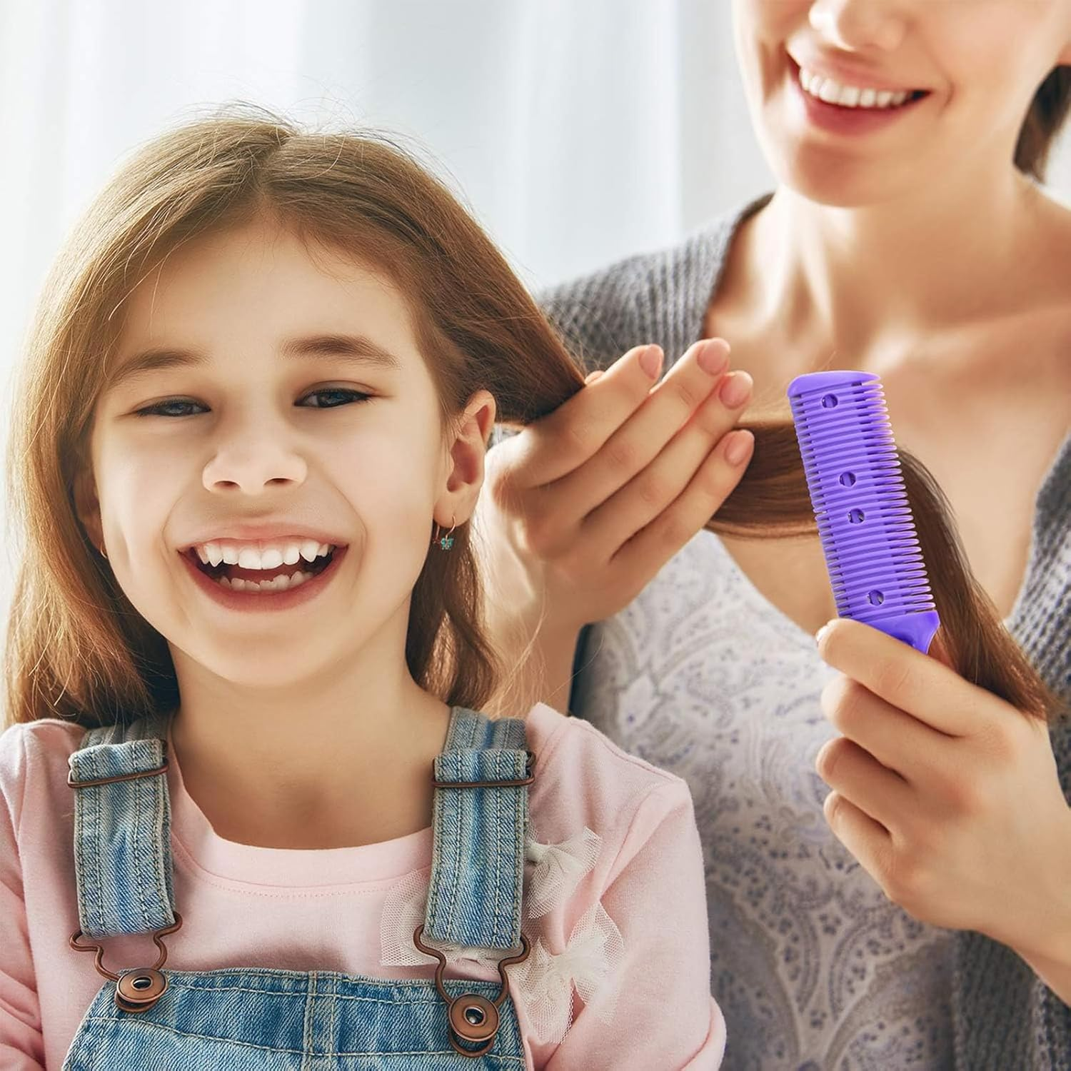 Jrusmr 4 PCS Hair Razor Combs, Dual-Sided Hair Thinning and Trimming Combs for Cutting and Styling, Slim Hairdresser Tools for Home or Salon Use (4 Colors) image number 1