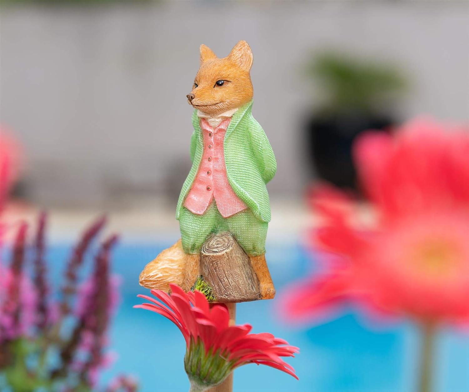 Jardinopia Garden Decor Beatrix Potter Mr. Tod Stake Topper