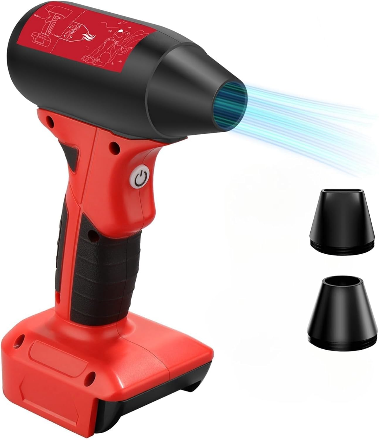 Jet Dry Blower for Milwaukee M18, Compatible with Milwaukee 18V Lithium Battery,Super Turbo Violent,Mini Turbo Jet Fan, Battery Blower, Useless Stuff Jetfan, Air Duster for Drying, Cleaning image number 5