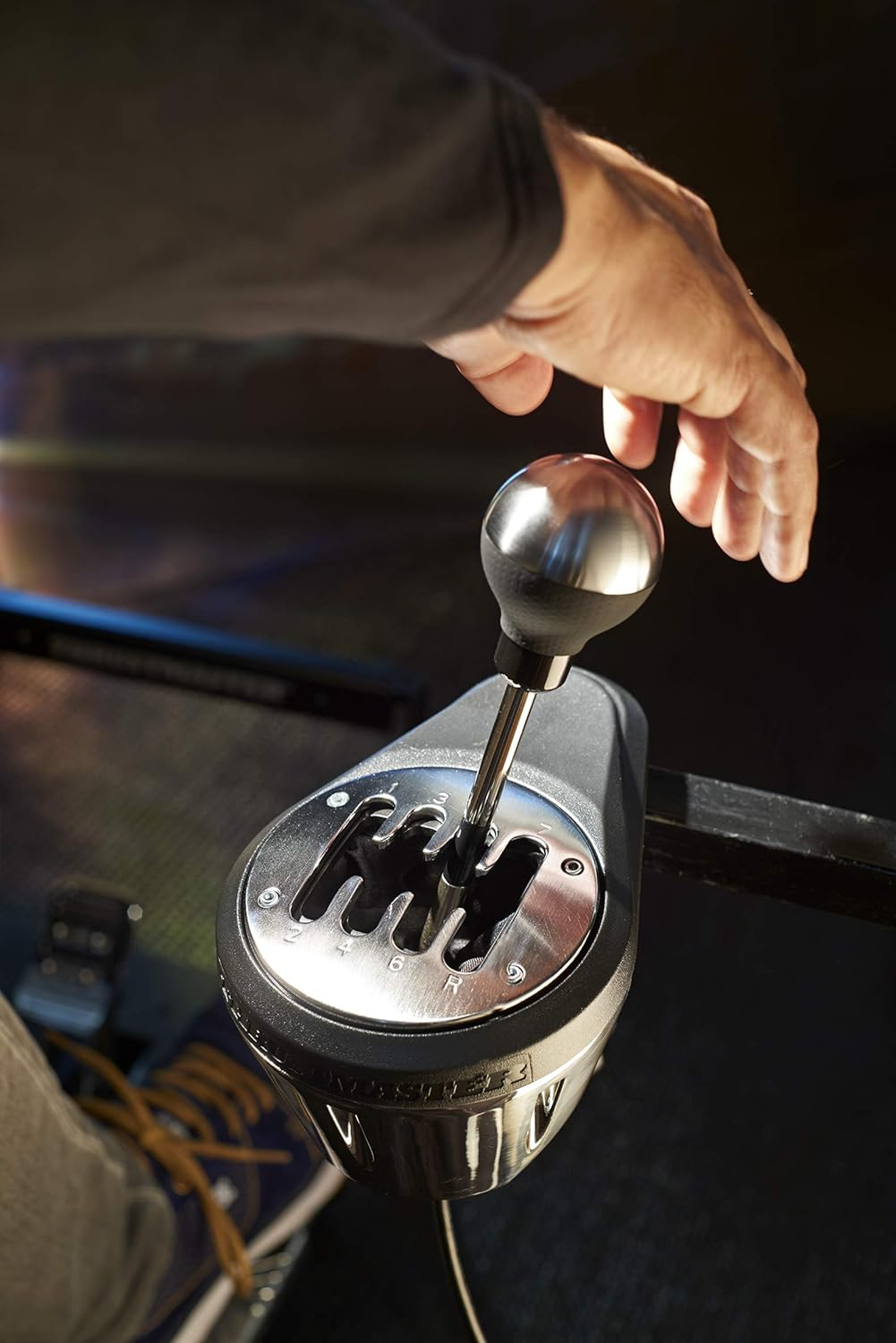 Thrustmaster T598 & TH8A Shifter Add-On Bundle, Direct Axial Drive Force Feedback Racing Wheel 2-Piece Racing Simulator Set (PS5/PS4/PC) image number 3