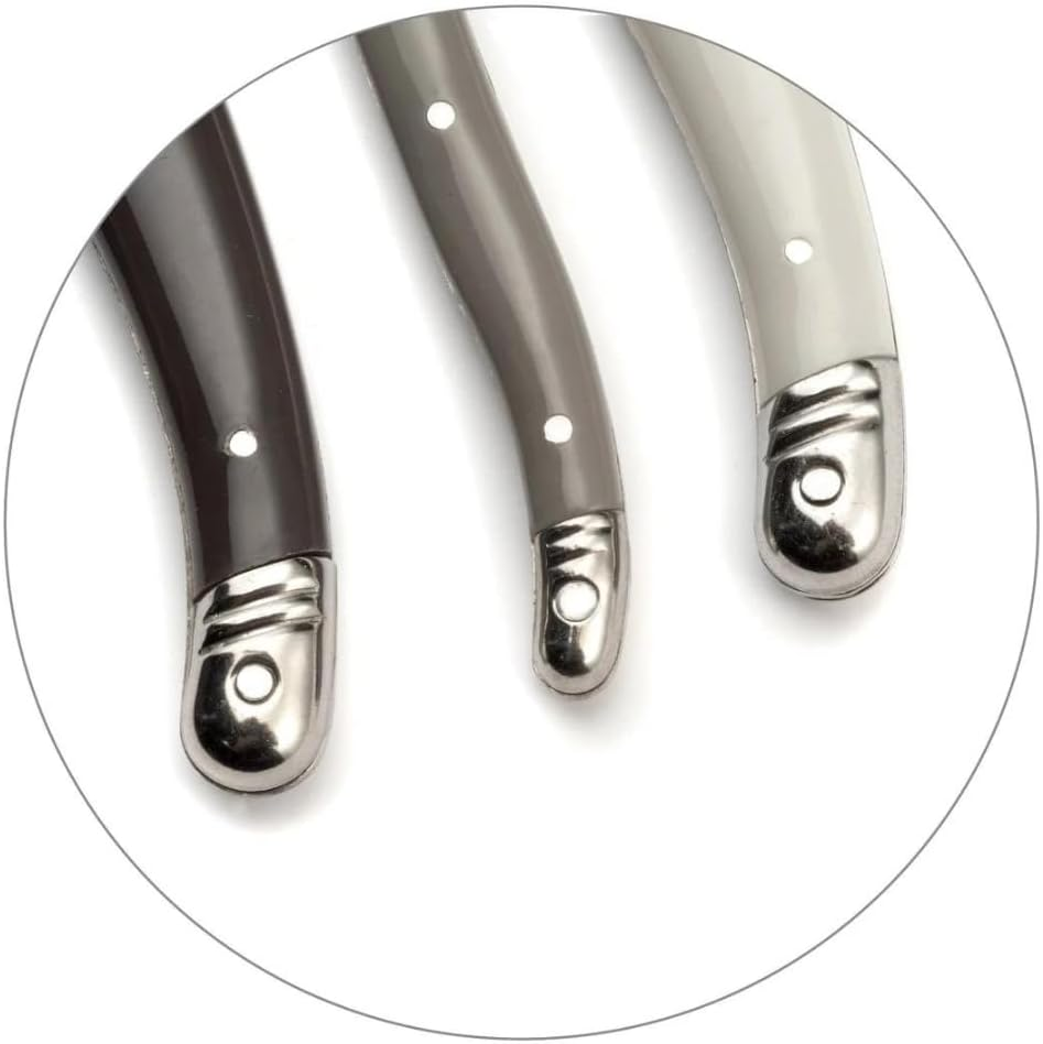 Laguiole Cheese Knife/Set of 3 / Stainless Steel/Silver Coloured Knives/Polypropylene Handles/Dishwasher Safe image number 5
