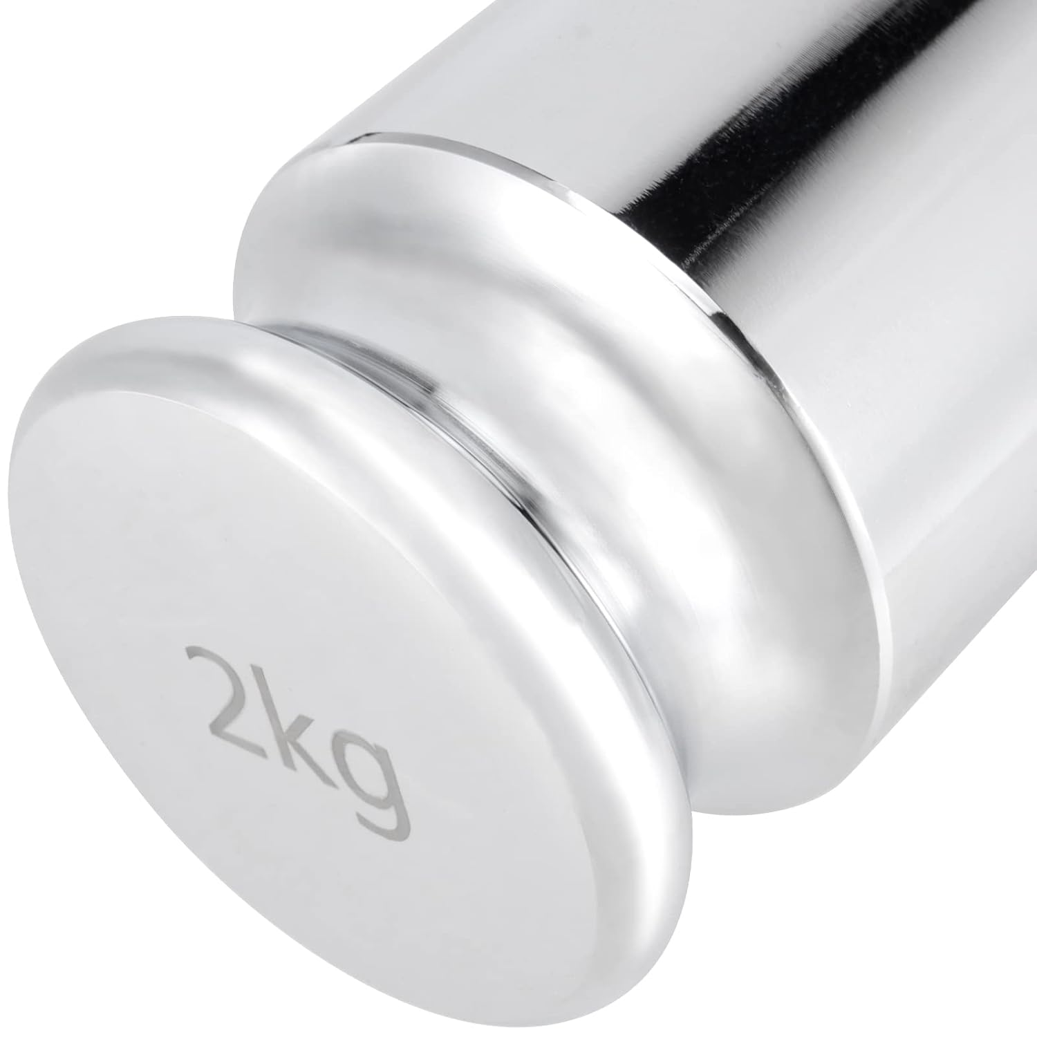 SINJEUN 2 Kg Calibration Weight, 2000 Kilogram Precision Steel Calibration Weight with Storage Case, Chrome Finish Calibration Weight for Digital Scale
