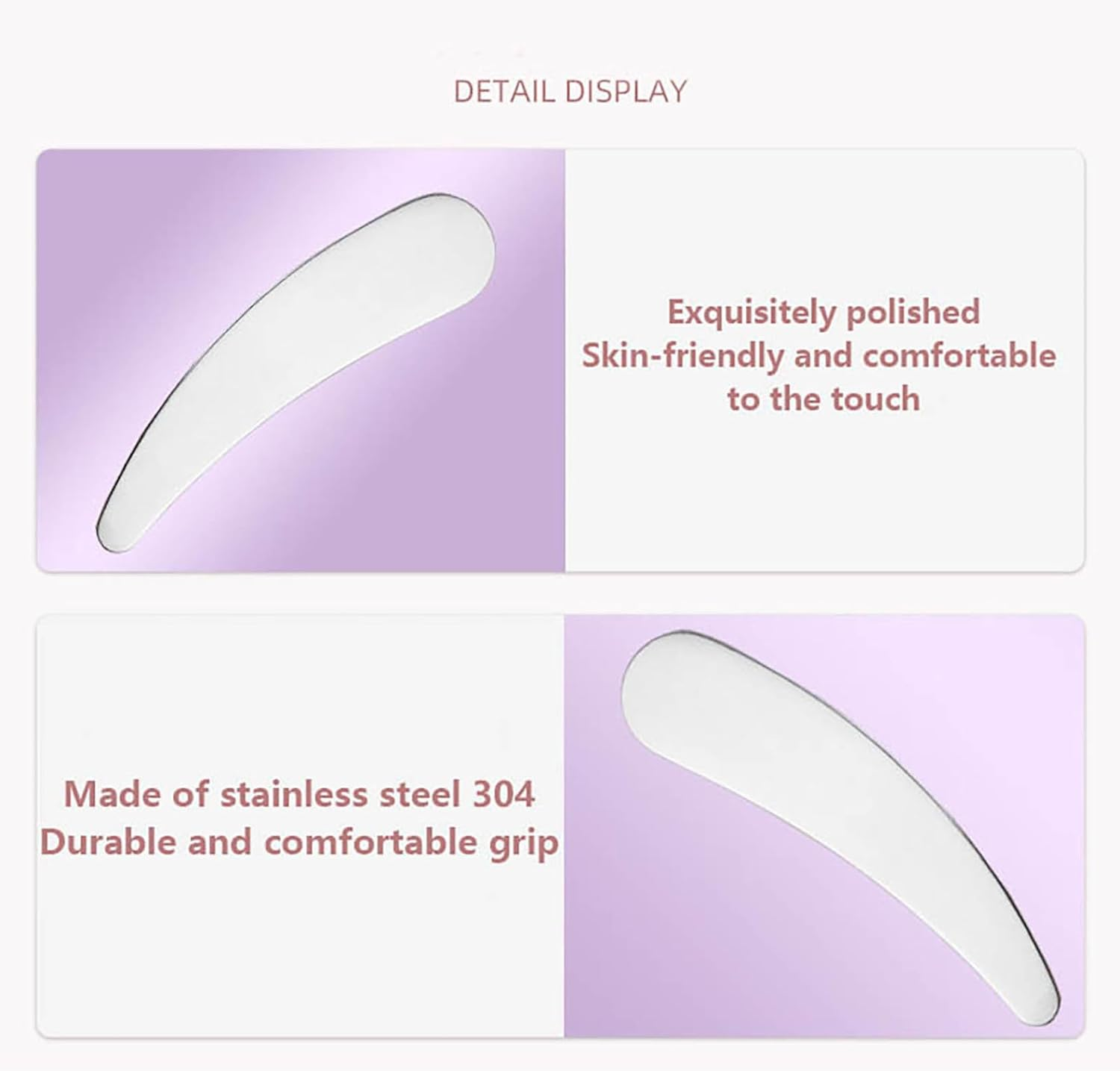 Stainless Steel Skincare Spatula 1 Piece Reusable Makeup Tool for Mixing Creams Lotions Beauty Applicator Silver 1 One Size image number 3