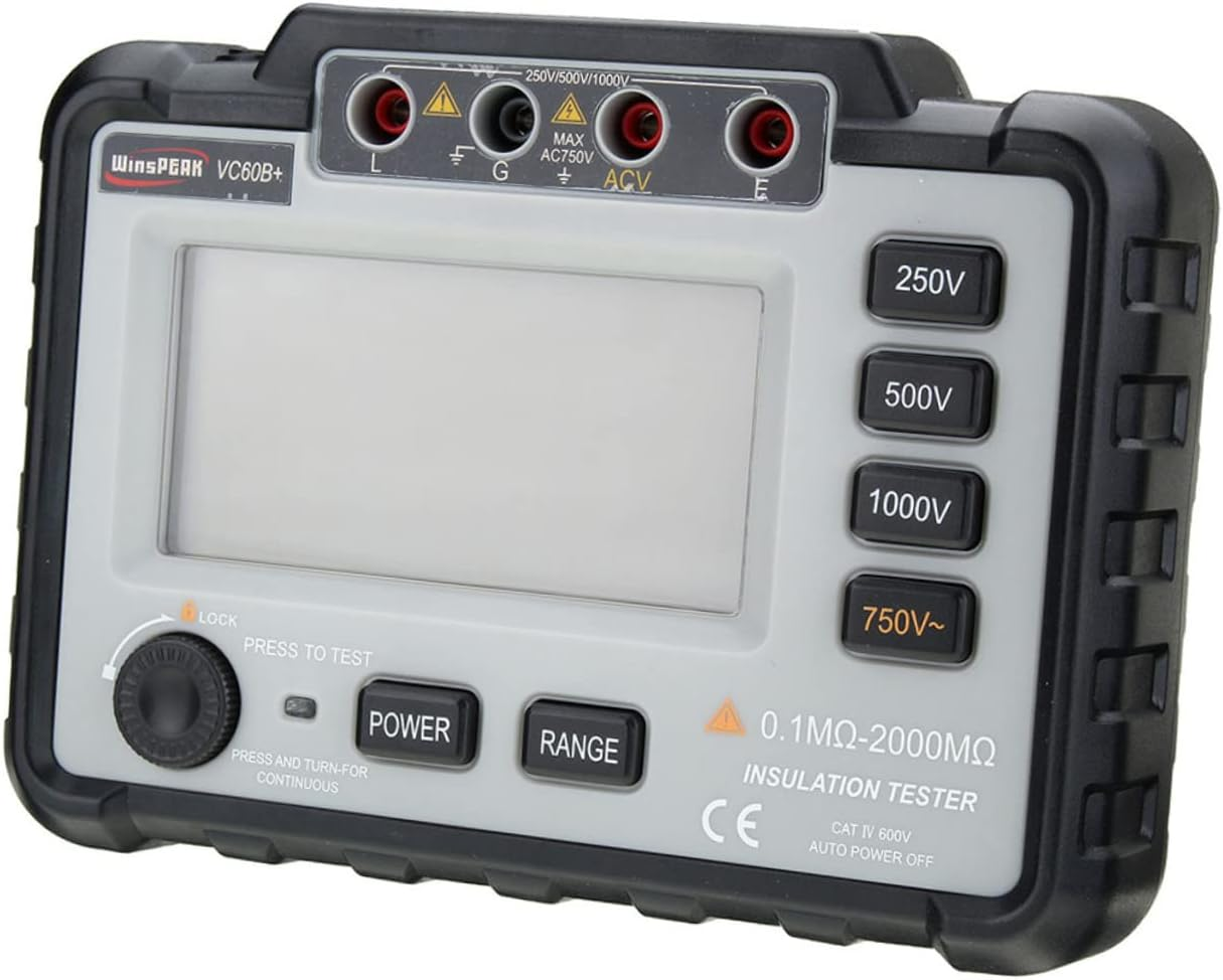 ULTECHNOVO LCD Display Megohmmeter Electronic Megohmmeter Insulation Tester for Automotive image number 1