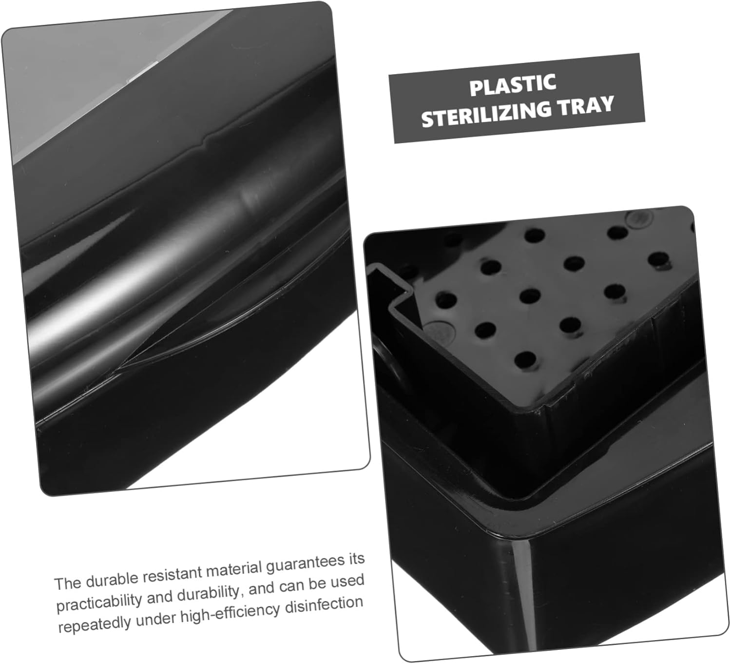 NULYLU Nail Care Tool Tray Box Sterilizer Tray for Tweezers Hair Cutters Manicure Kit image number 6