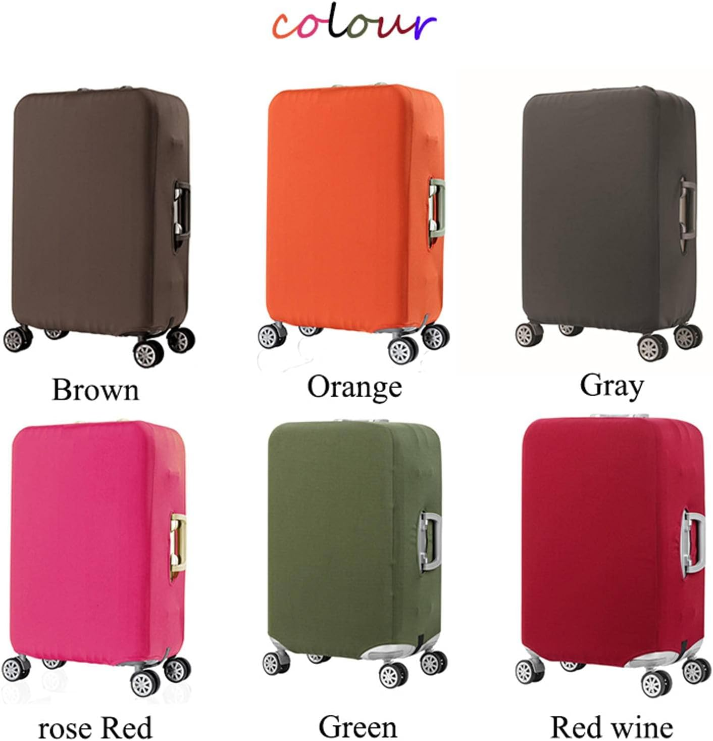 Thickenluggage Cover Suitcase Case Travel Trolley Suitcase Protective Cover for S/M/L/X L/18-32 Inch Travel Accessories