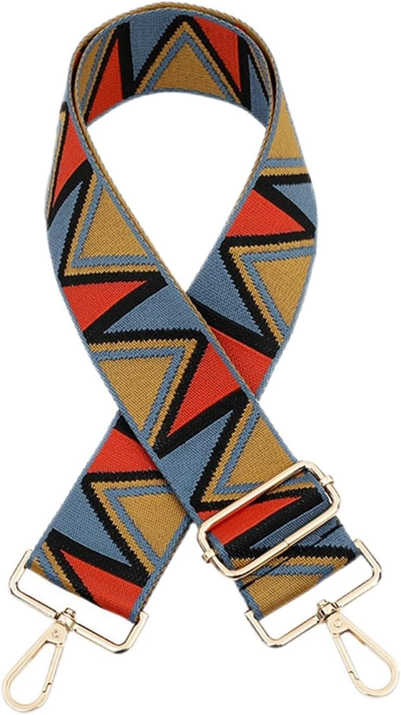 Shoulder Strap Bag Straps Adjustable Bag Part Accessories for Handbags Leather Belt Wide Rainbow Replacement Shoulder Strap Crossbody Handbag Replacement Strap (Color : S-19, Size : Gold) image number 6