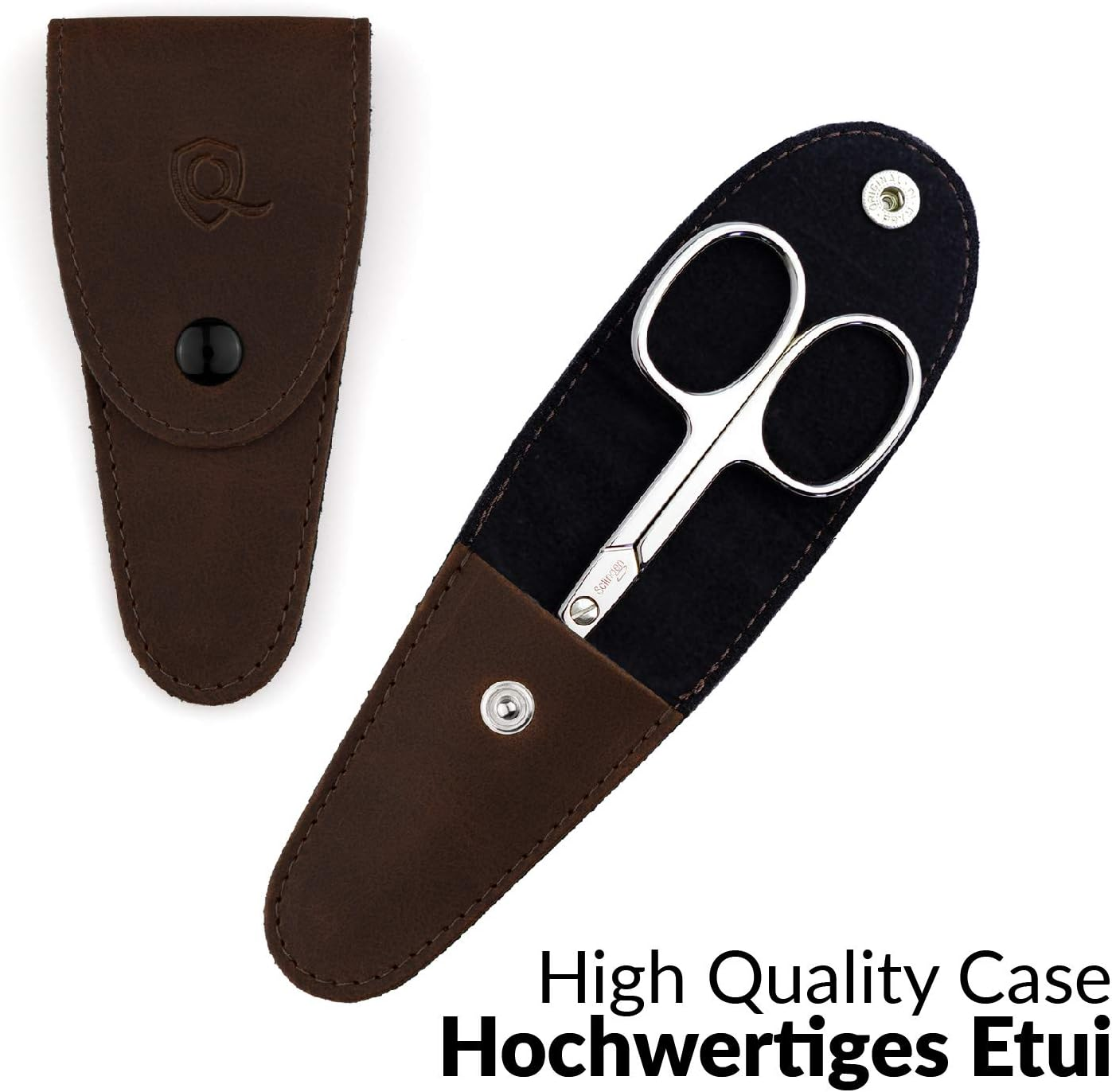 Solingen Scissors - Multi-Purpose Manicure Scissors Germany - Curved Blade, Nail Scissors Germany - Pedicure Beauty Grooming Kit for Nail, Eyebrow, Eyelash, Dry Skin - Nail Sicssors image number 6