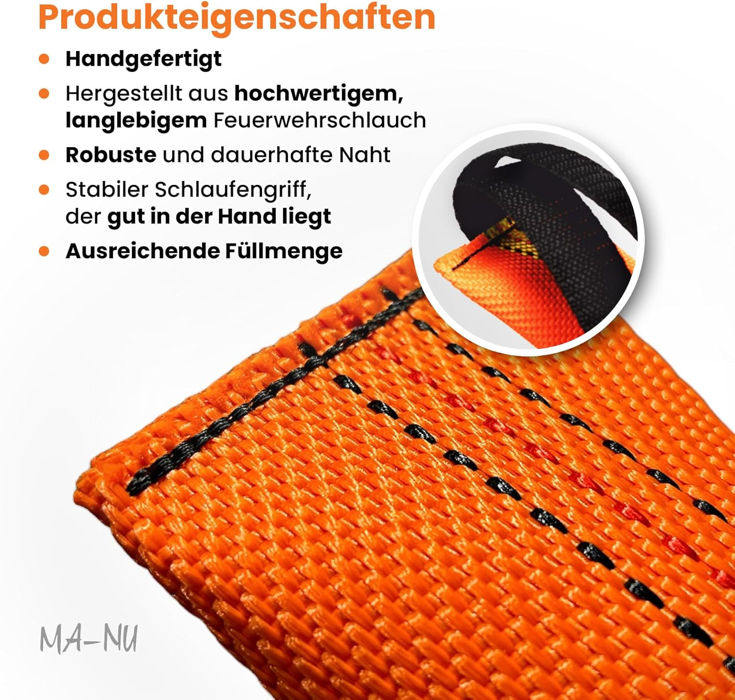 MA-NU Interactive Dog Toy, Heavy Duty Training Toy Designed for Fetch and Tug of War Practice with One Loop (33Cm) image number 5