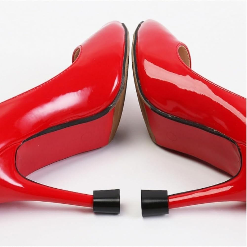 18 Pairs High Heel Protectors, Transparent Heel Covers for High Heel Shoes, High Heel Stoppers for Grass image number 4