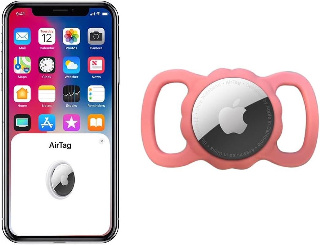 WUSJCOF 1 X Protective Case for Apple Airtag Pet Collar, Silicone Case for Airtag, Airtag Anti-Loss Locator Case for Dog Collar, School Bag image number 3