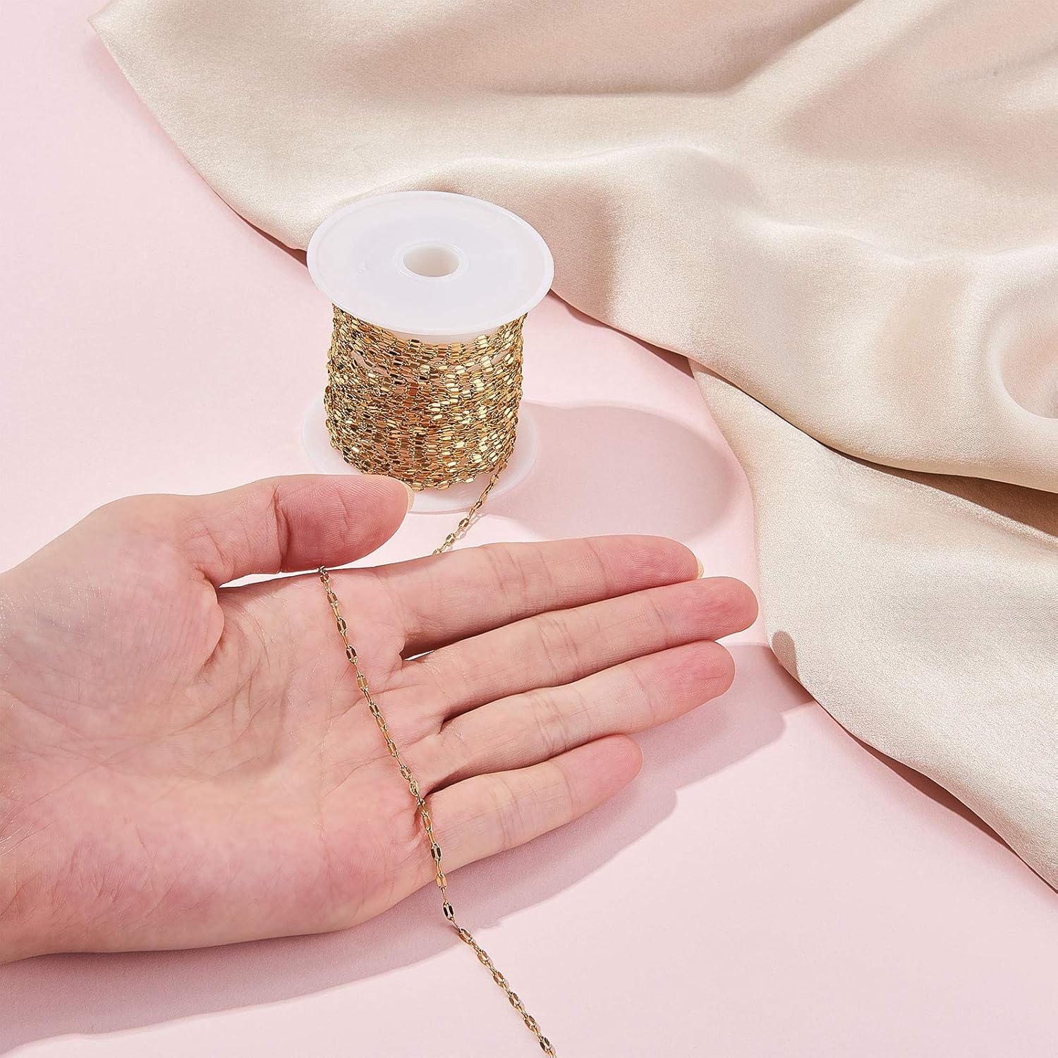 Mix Stainless Steel Chain - 5 M Rolo Steel Chain image number 6