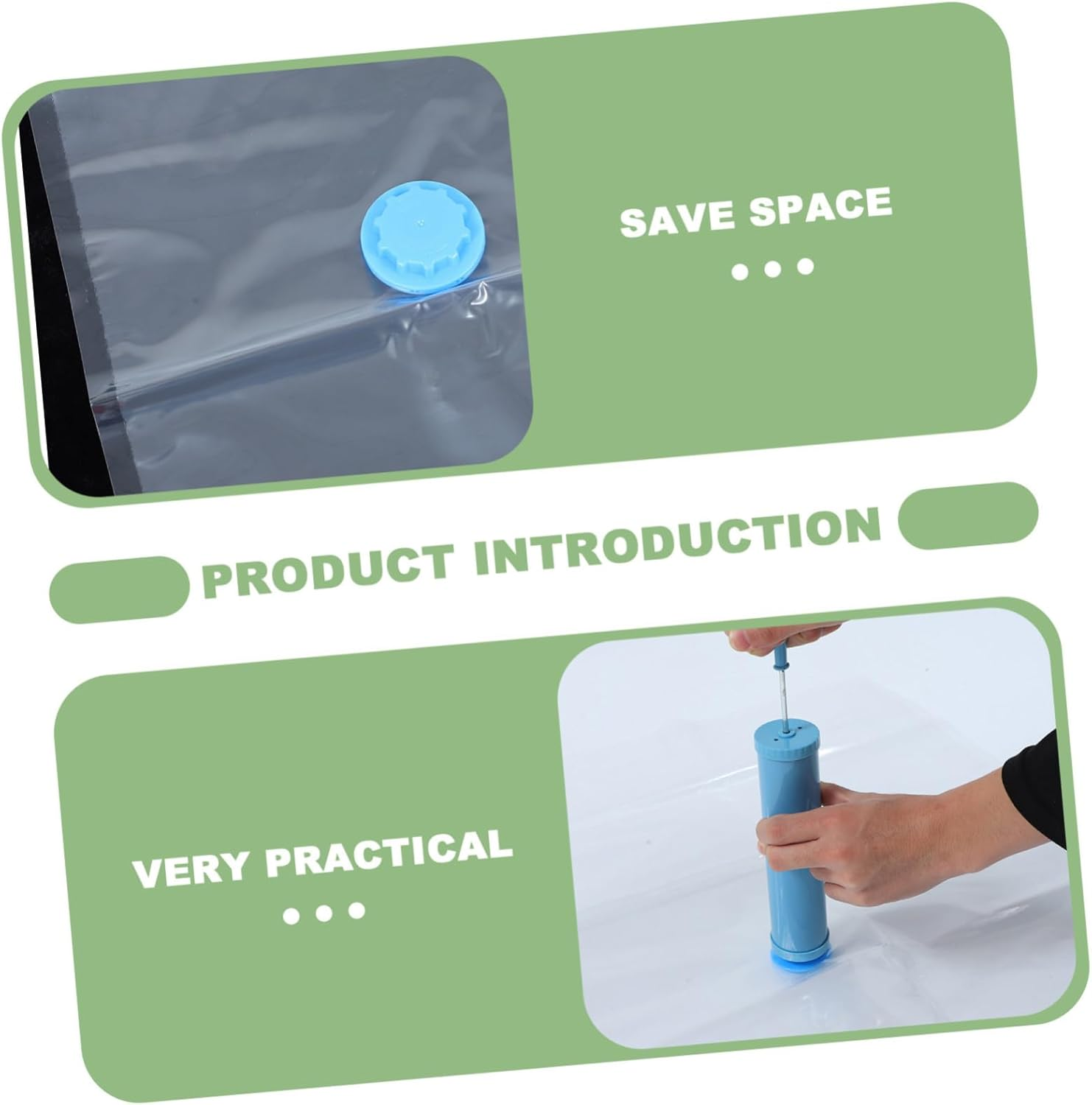 Zerodeko Outdoor Travel Storage Bag Useful Vacuum Bag for Clothes and Quilt Storage for Household Use for Packing Blankets and Quilts image number 1