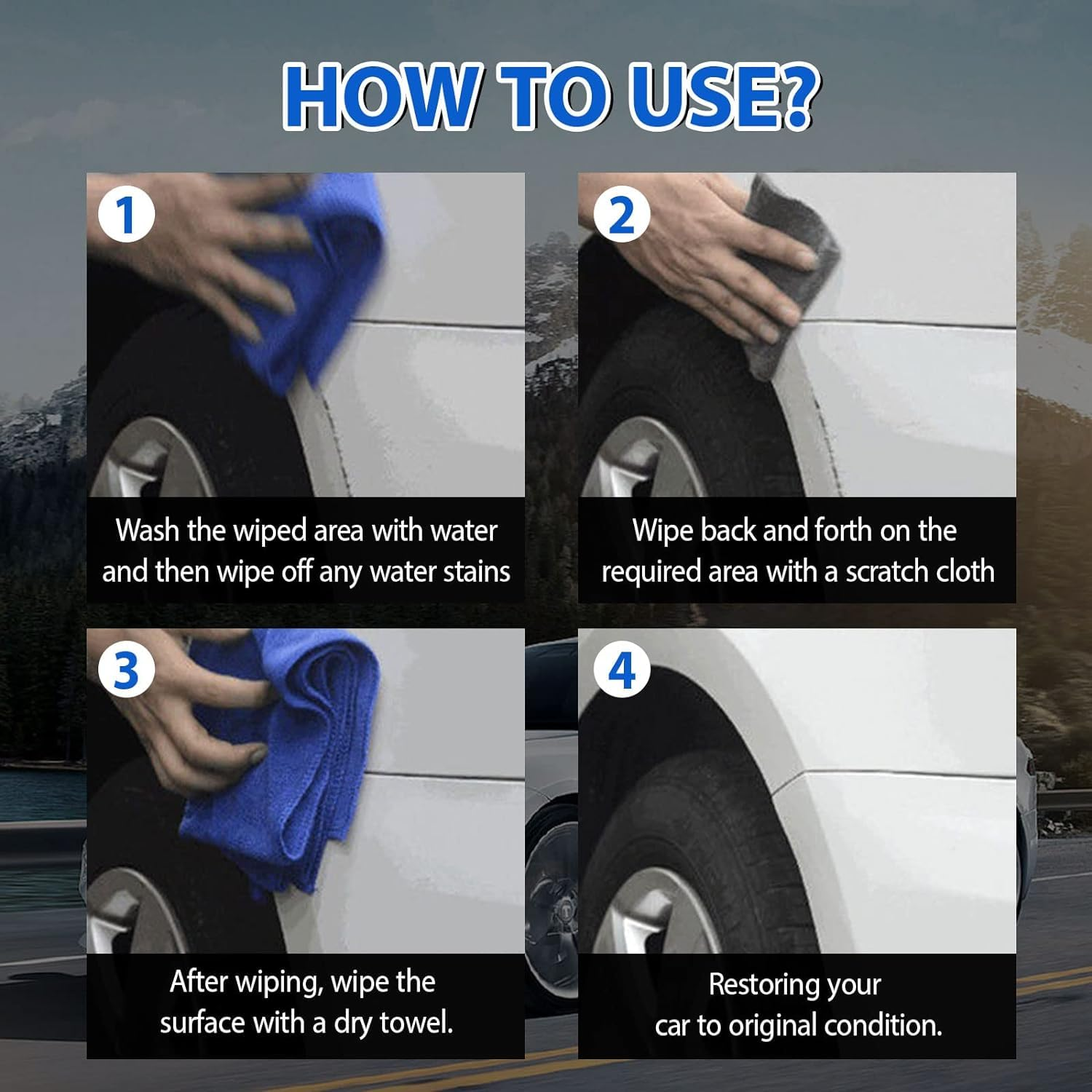 Nano Sparkle Cloths Car Scratch Remover, 0618 HY Type Car for All 2024 New for Color Car image number 4