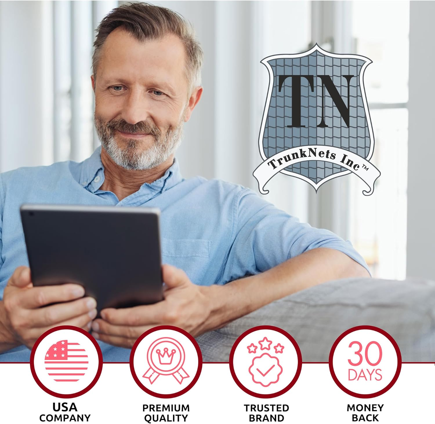 Envelope Style Automotive Elastic Trunk Mesh Cargo Net for Subaru Forester (SK) 2019-2023 - Premium Trunk Organizer and Storage - Luggage Net for SUV - Best Car Organizer for Subaru Forester image number 2