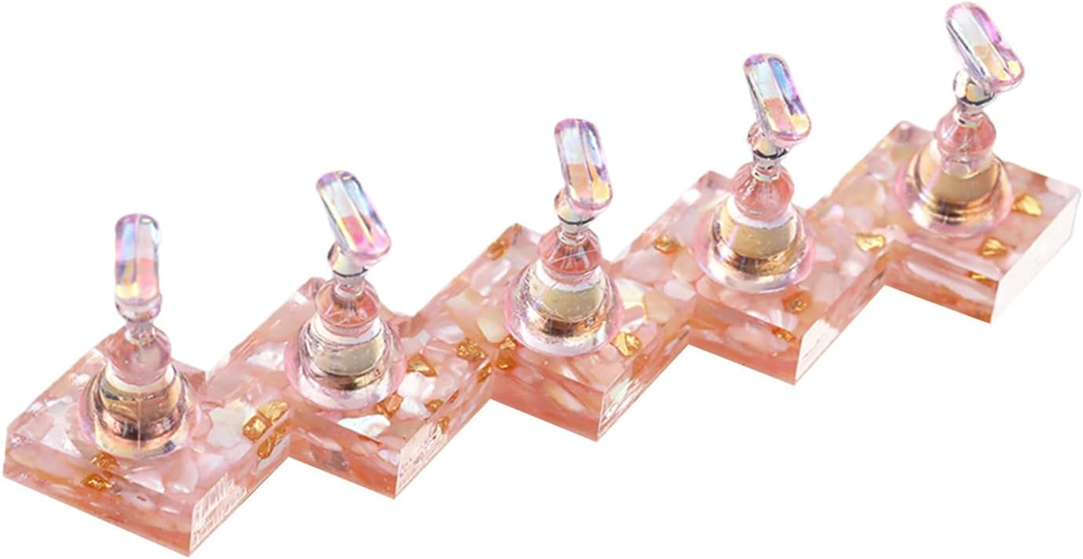 Press on Nail Holder - Magnetic Base Holder, Detachable Tips, Compact Lightweight Organizer | Reusable Display Coupler for DIY Art Practice, Design In, 03, Fare Riferimento Alla Descrizione, Please