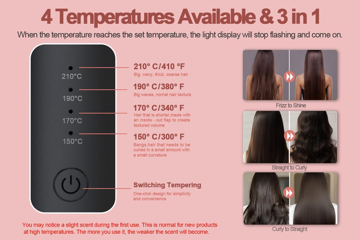 YOUBELLA - 【Mini & Wireless】This Portable Cordless Curling Brush Is Compact and Lightweight, Making It the Perfect Cordless Curling Brush for Travel.Comb Your Hair Easily, image number 3