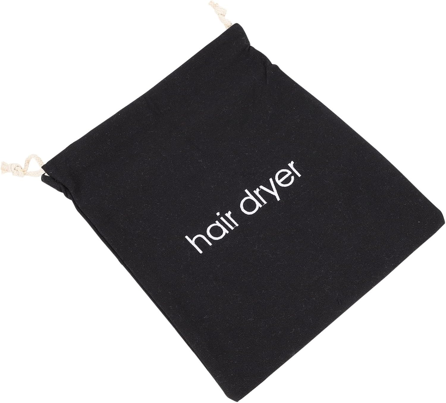 DONFAMDS Hair Dryer Storage Bag Drawstring Canvas Organizer for Home Hotel Guest Capacity Dustproof Cover with Smooth Strings for Full Dryer and Personal Items