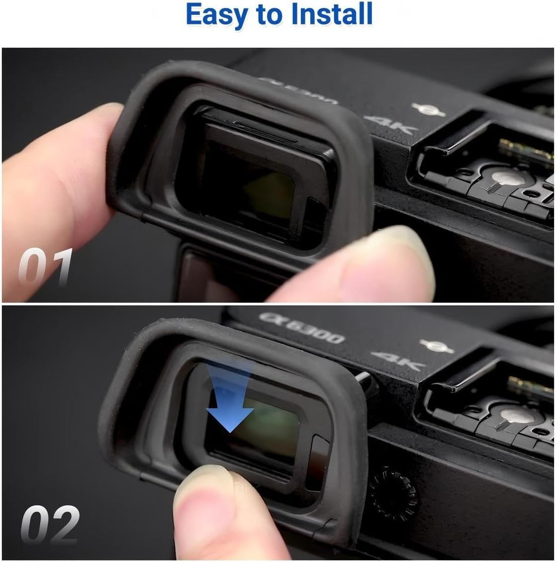 VOANZO Eyepiece Viewfinder Compatible A6000 A5000 A5100 NE7 NE6 NE5 Electronic Viewfinder Replaces EP10 4Pcs image number 1