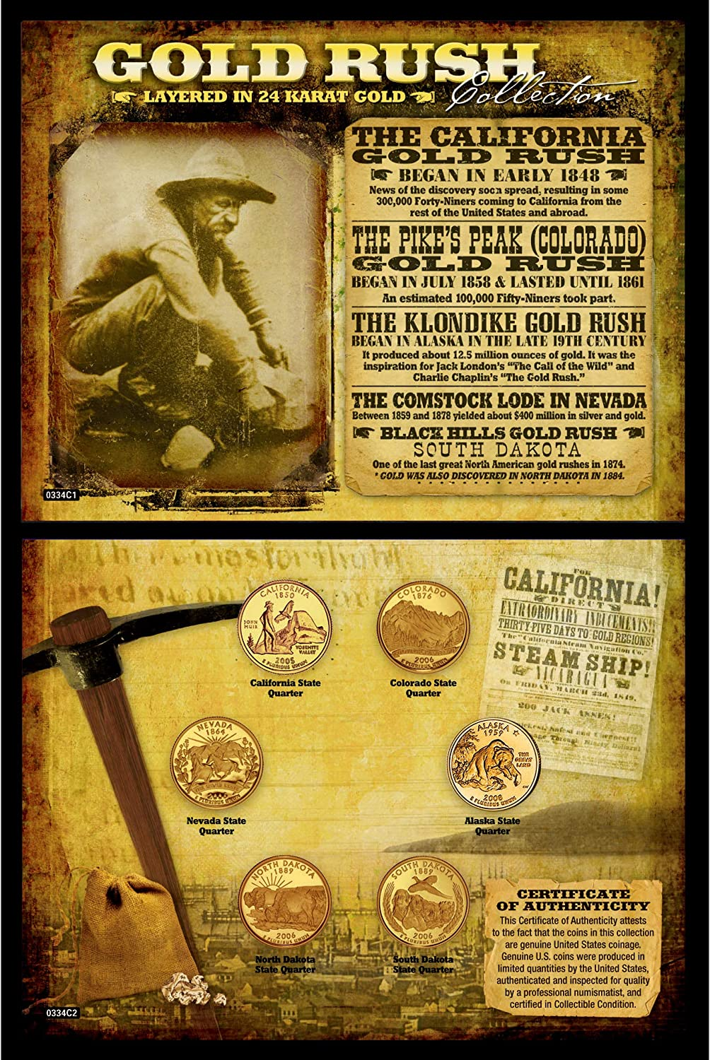 American Coin Treasures Gold Rush Collection image number 1