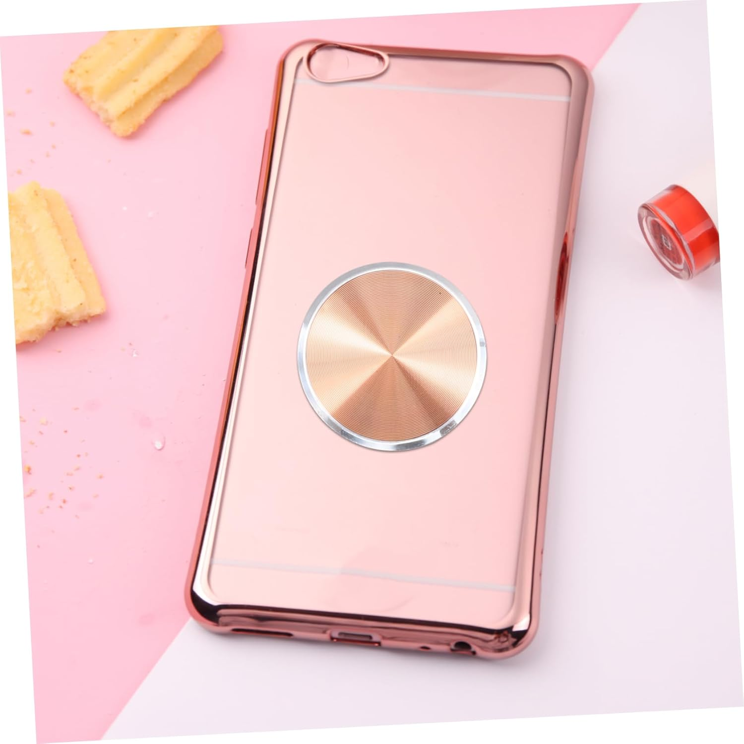 CAXUSD 1 Set Mobile Phone Magnet Metal Sticker for Cellphone Metal Plate for Phone Metal Plates for Phone Case Phone Magnetic Sticker Magnetic Stickers for Phone Car Phone Mount Plates image number 4