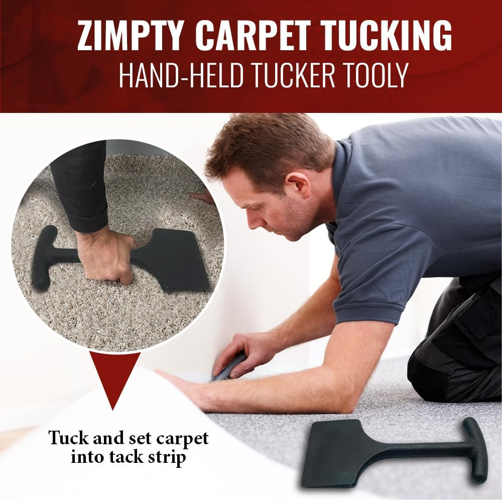 Zimpty ZY396 Wide Carpet Stair Tool (1PC Carpet Tucking Hand-Held Tucker Tool Plastic)