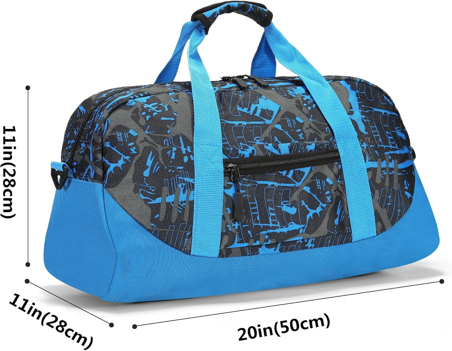 Stumdo Kids Overnighter Duffel Bags for Kids, Carry-On Size & Ideal for School Practice or Overnight Travel Weekender Tote for Travel Gym Sport Bag for Boys & Girls, 11Tylan, 20 X 11 X 11 Inches, Bag - 11-Ddeng image number 7