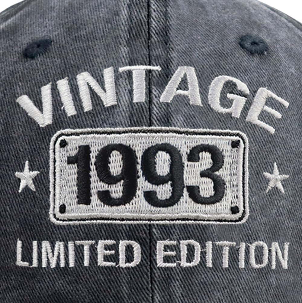 Vintage 1925-2005 Limited Edition Hats for Men Women, Personalized 20Th-100Th Birthday Gifts for Dad Mom Retirement image number 5