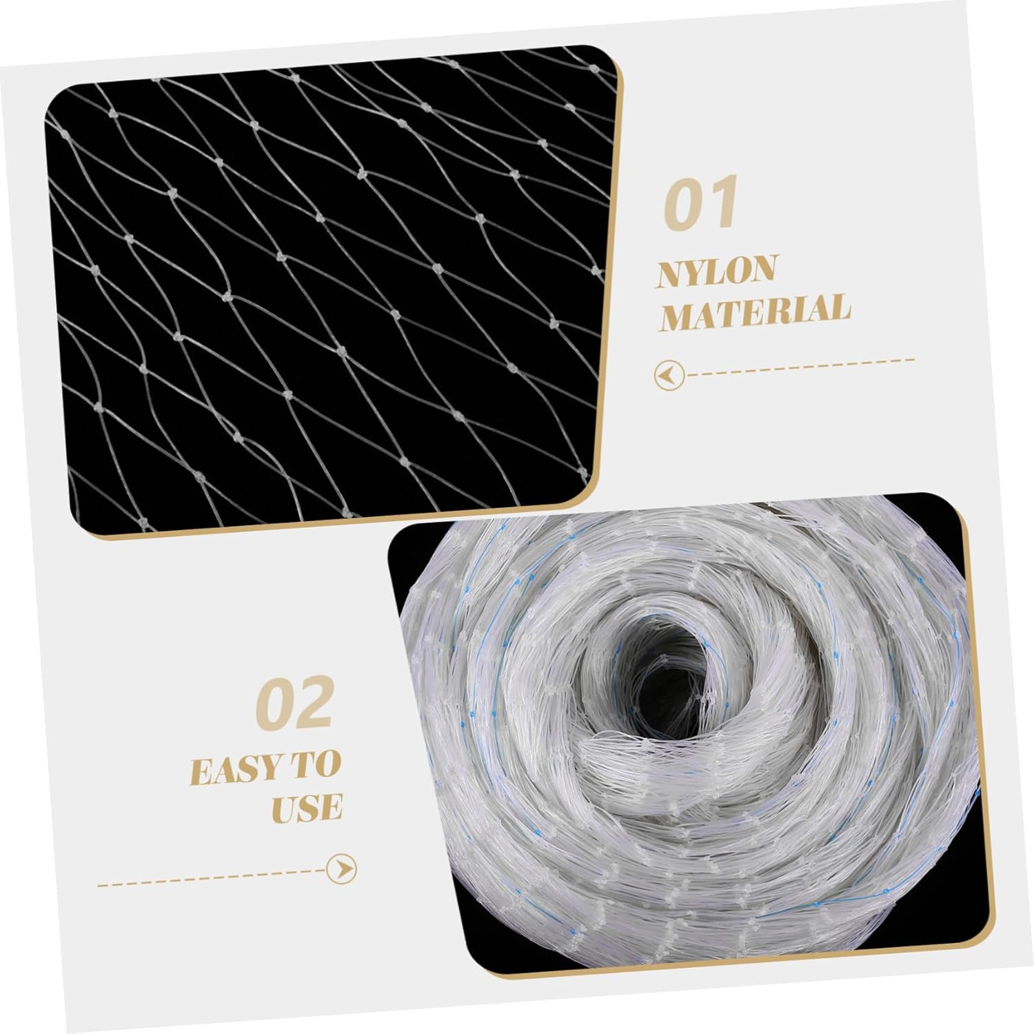 Outanaya Garden Bird Netting 10M X 10M Nylon Mesh Lightweight Plant Cover for Vegetable Fruit Tree Protection Tear Resistant Suitable for Orchards and Farms image number 3