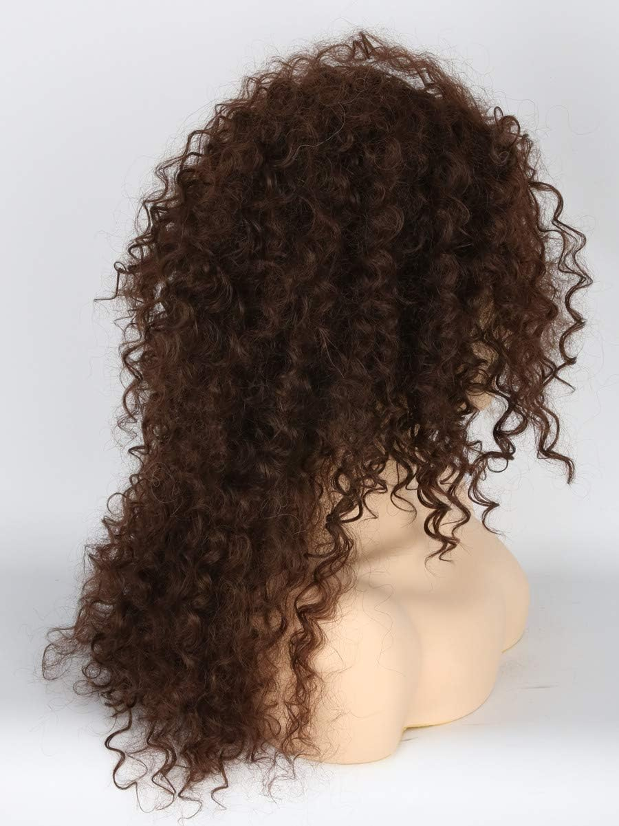 Topcosplay Womens Wig Brown Long Curly Fluffy Bellatrix Lestrange Cosplay Halloween Costume Wigs