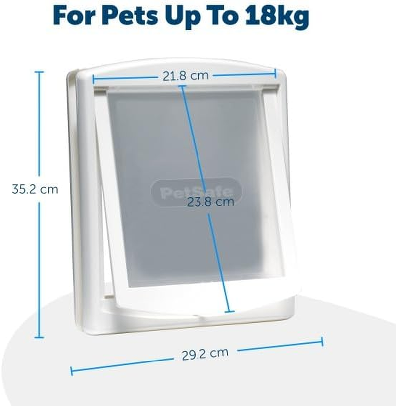 Petsafe - Original Staywell Cat and Dog Flap, 2 Way Access in or Out - Indoor and Outdoor Pet Door, Rigid, Closure Panel Included - Medium - White image number 3