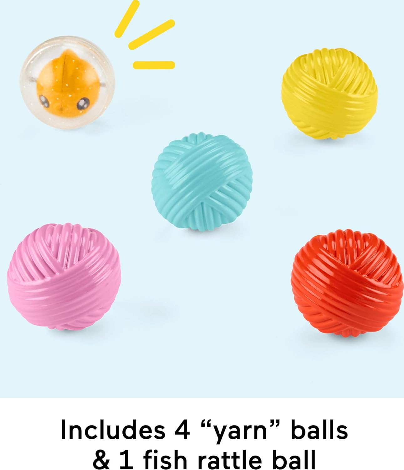 Fisher-Price Baby & Toddler Toy FP Pets Purrr-Fect Ball Tower Activity Center for Developmental Play Ages 9+ Months image number 3