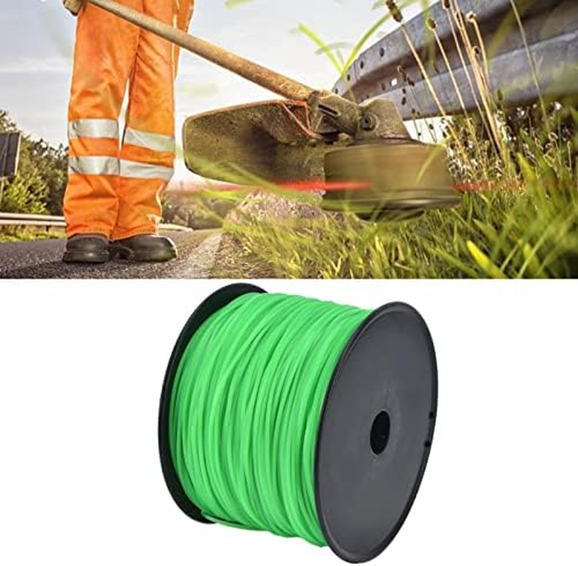 2.0Mm 372 Meters Trimmer Line, Lawn Mower String Cord, Green String Trimmer Line, the Length of Trimmer Line Reaches 372 Meters image number 6
