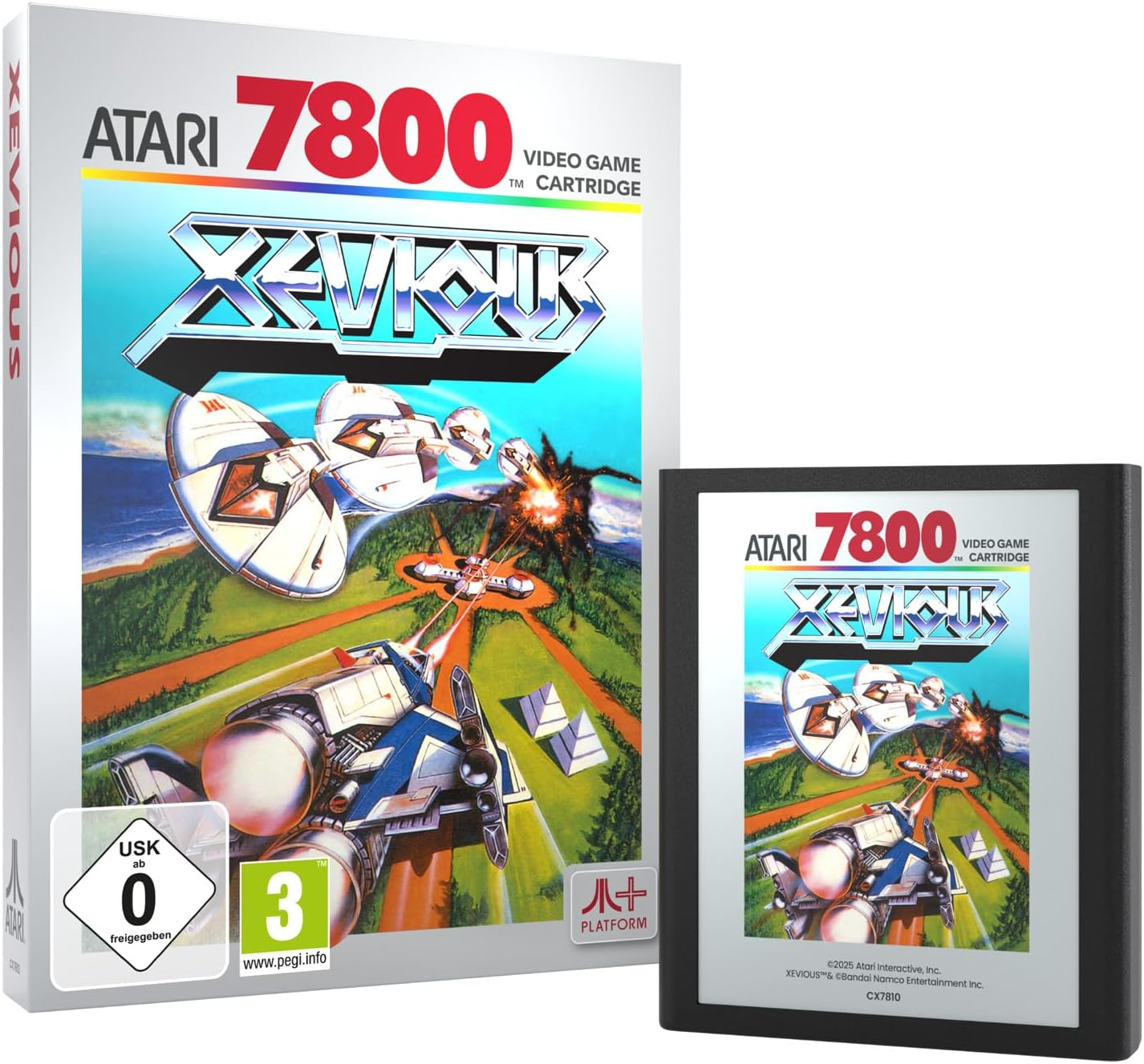 XEVIOUS (Compatible with Atari 2600+, Atari 7800+ and Atari 7800 Video Game Systems)