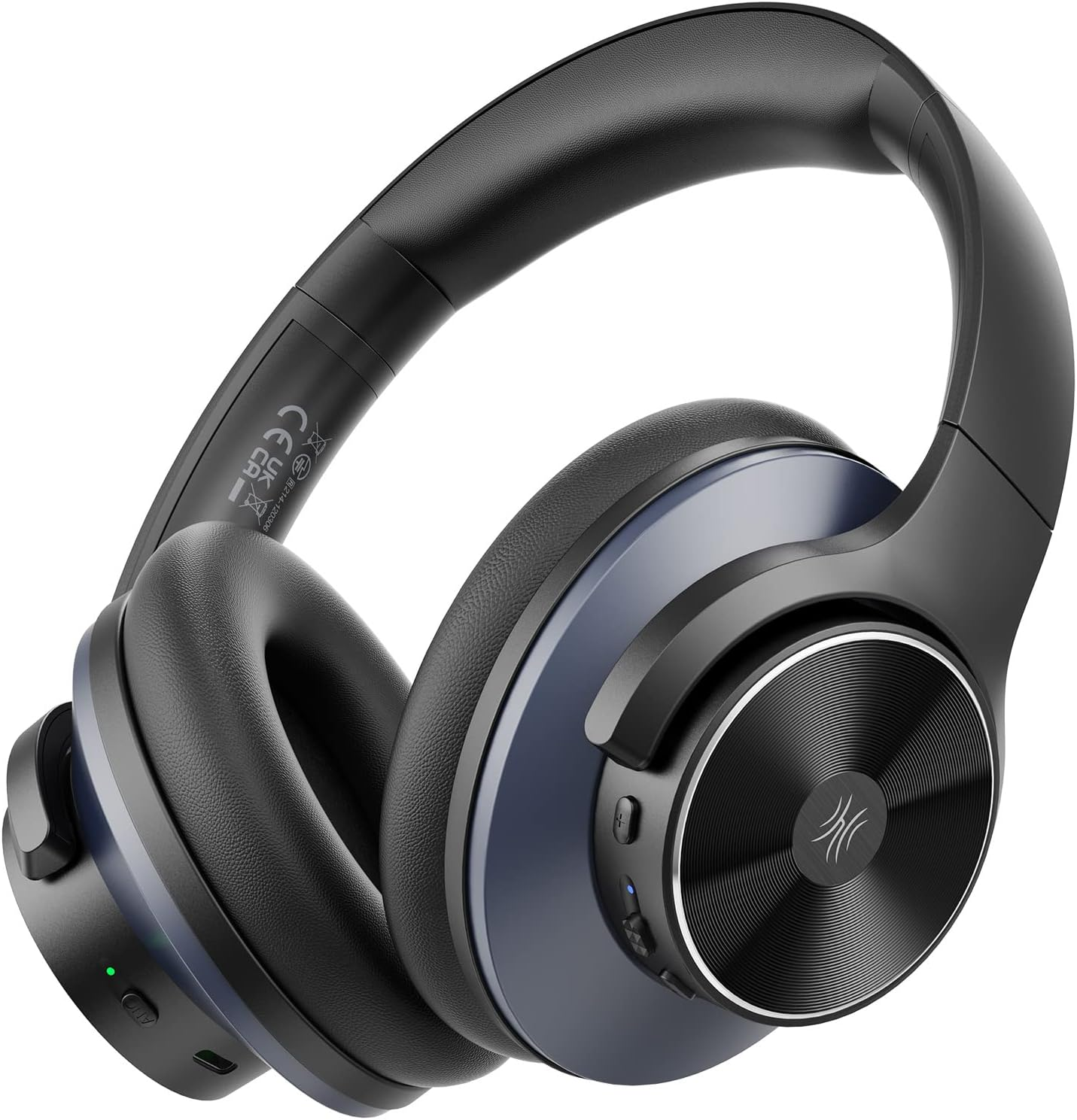 Oneodio A10 Wireless Headphones, Active Noise Cancelling, Bluetooth Headphones, over Ear, with Microphone, up to 62 Hours of Playback, Sound Capture Function, Deep Bass, High Resolution Sound Source, image number 2