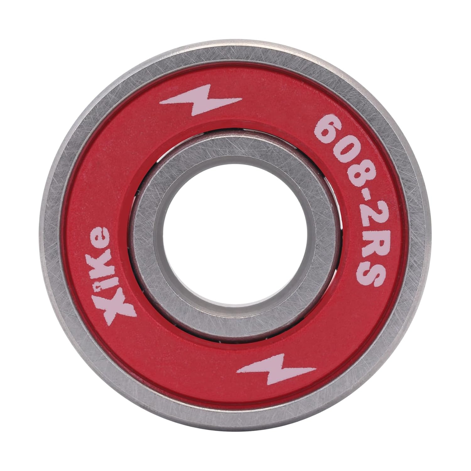 Xike 8 Pcs 608-2RS Skateboard Bearings 8X22X7Mm High Speed Smooth and Durable, Replace for Inline Skates Longboards Rollerblades Etc. (Red) image number 5