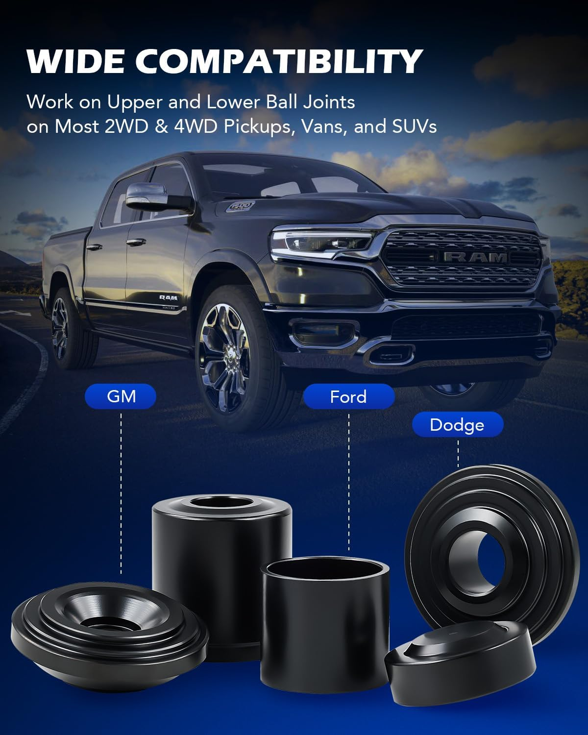 Orion Motor Tech Universal Ball Joint Tool Removal Press Install Service Kit - 21 Pcs image number 1