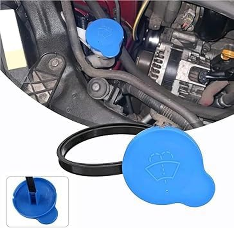 Ksngtixe 1Pcs Washer Cap for Nissan Dualis - Fits 2007-2009 & 2010-2014 Models, Auto Windscreen Washer Fluid Reservoir Bottle Cover, Replacement Car Wiper Fluid Tank Cap image number 3