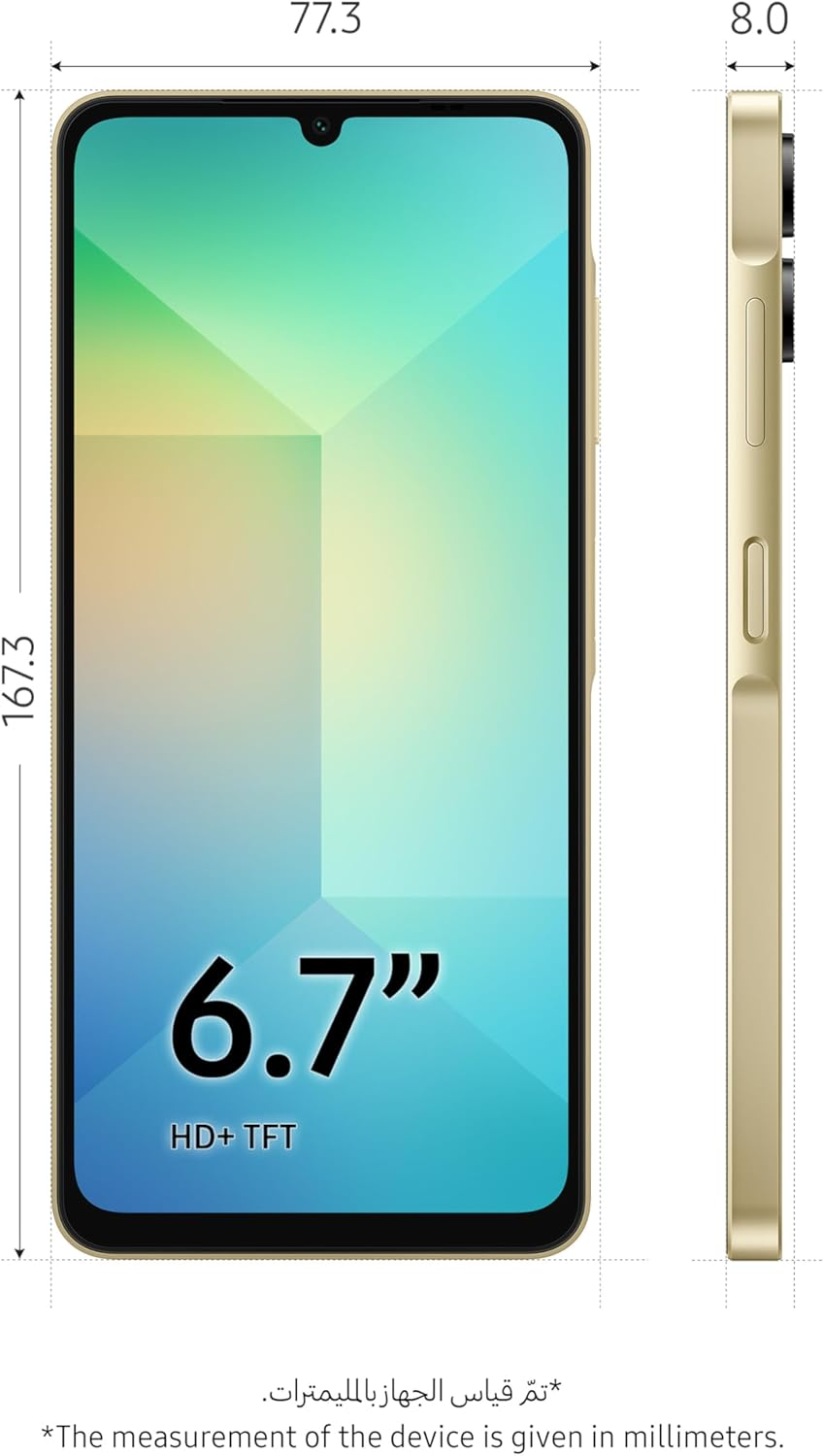 Samsung Galaxy A06 4GB+64GB [International Version] (Gold) - Gold image number 6