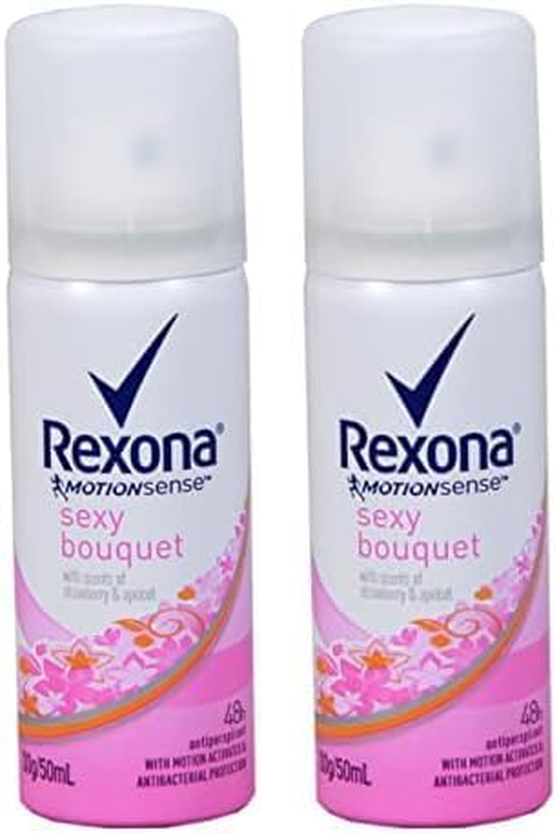 Rexona Women Antiperspirant Aerosol Deodorant Sexy Bouquet, 50Ml (Pack of 2) image number 1