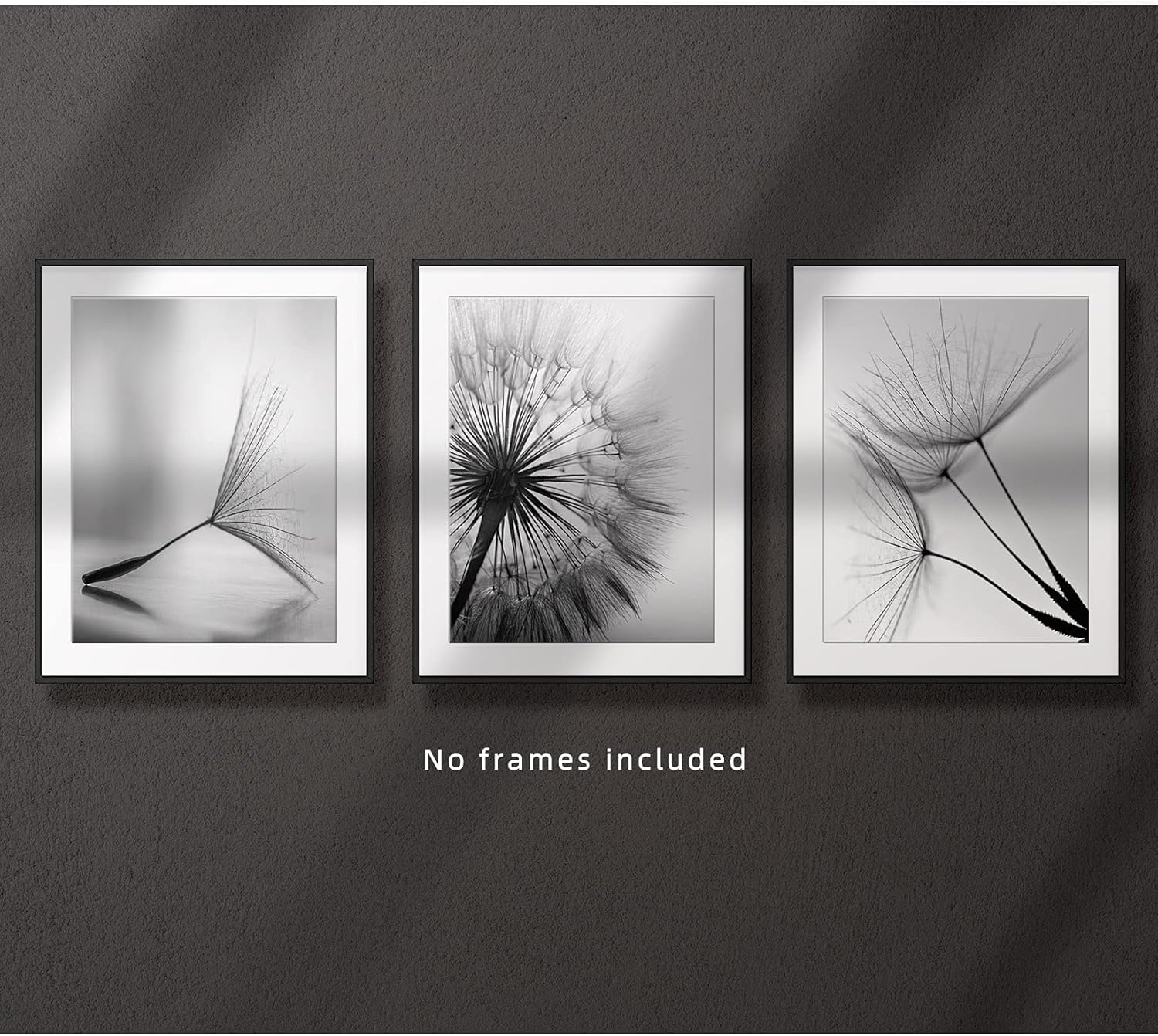 Black and White Wall Art Prints Posters Minimalist Decor, 11X14 Canvas Prints Unframed Set of 3, Plant Posters Aesthetic for Living Room image number 3