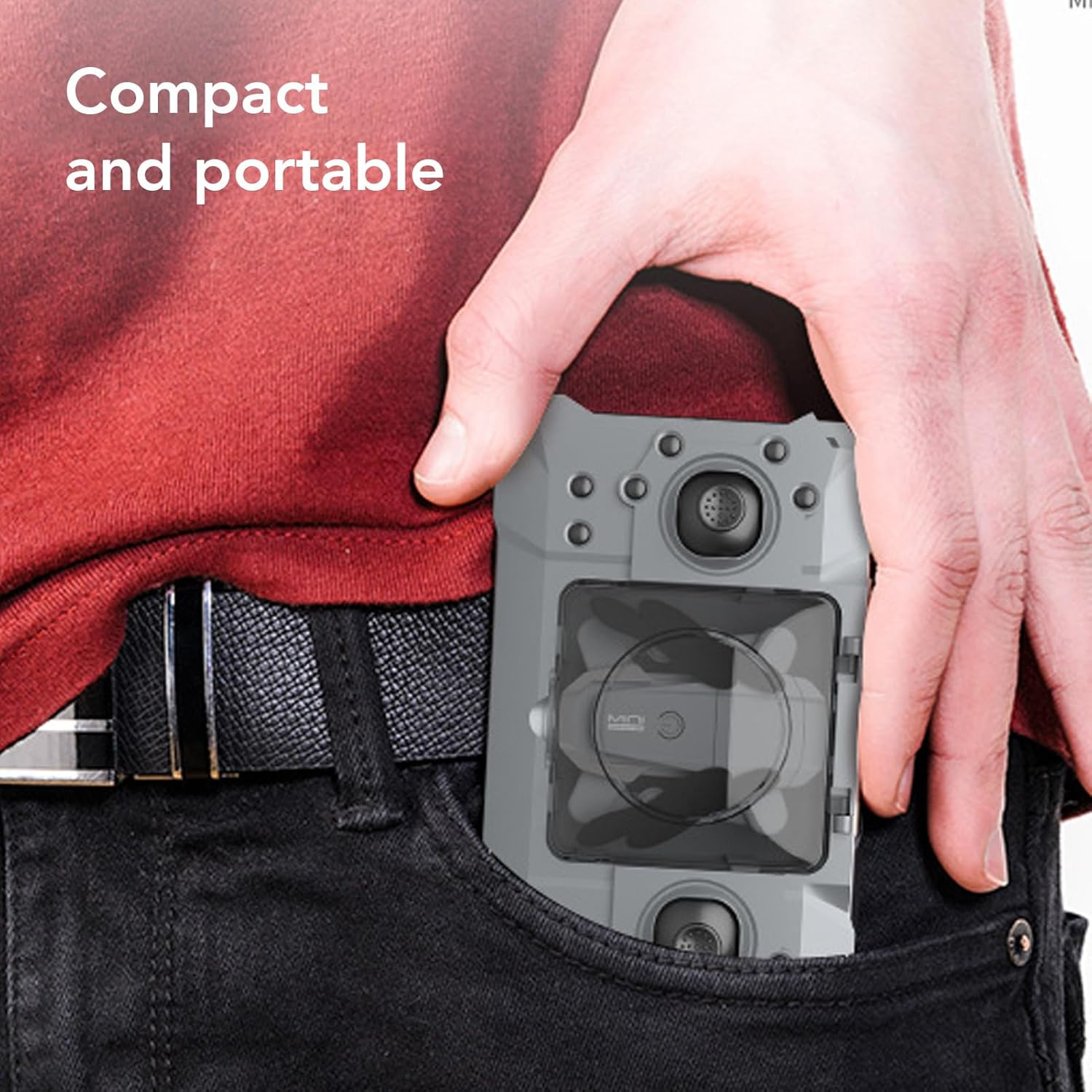 KY905 Black Mini Drone with 4K Camera, 4 Axle Drone Wifi HD Transmission with Carrying Case, Hobby RC Quadcopters Multirotors with Gesture Photography image number 6