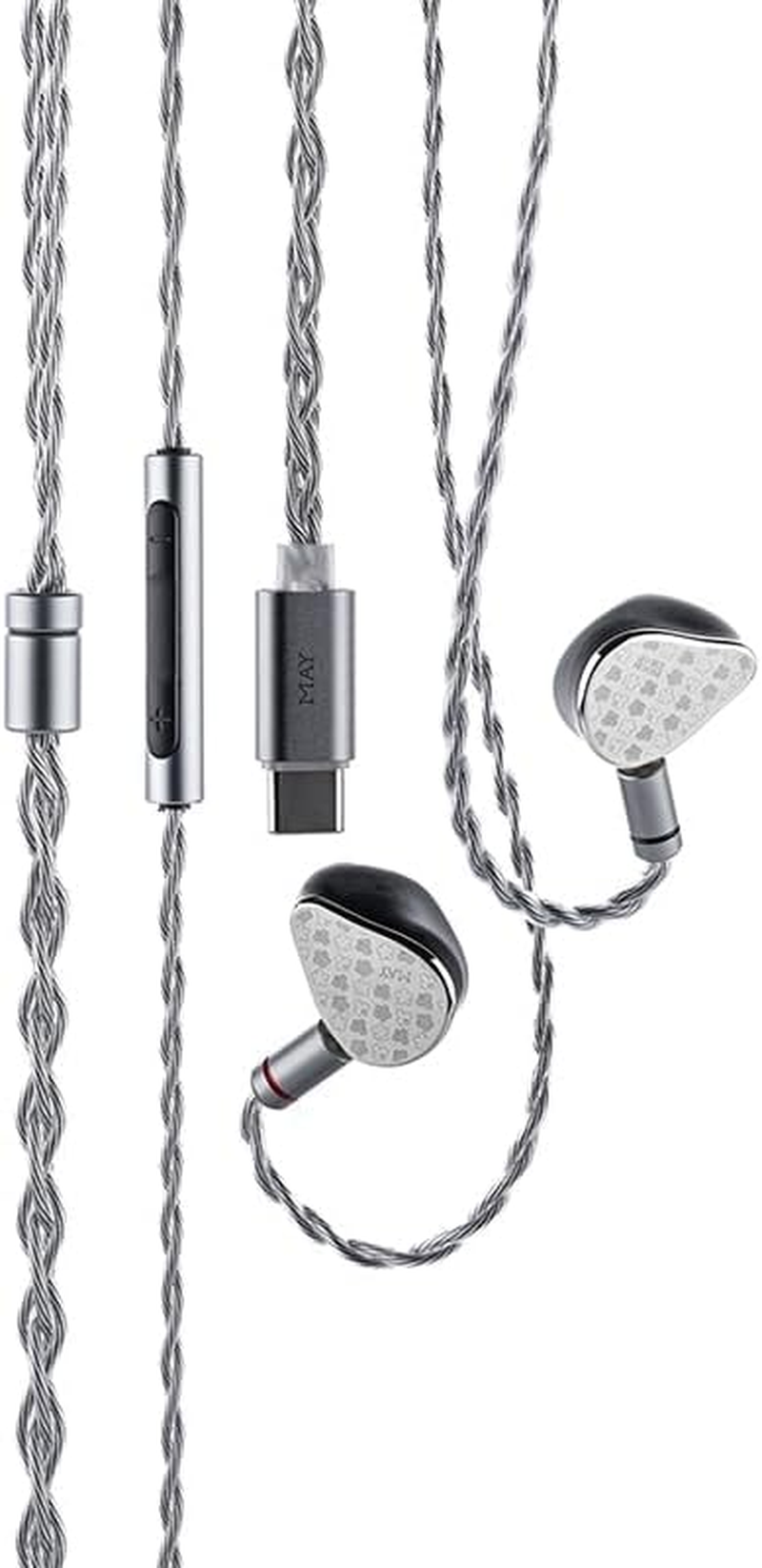 Moondrop May DSP Earphone USB-C DSP Dynamic+Planar Driver Hybird In-Ear Earbuds with Interchangeable Cable image number 3
