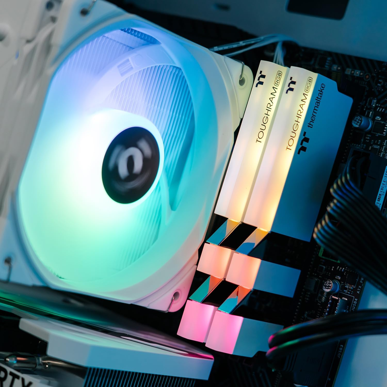 Thermaltake Computer System Infinity V2 Snow Edition - AMD 5500/ RTX 4060/ B550 Wifi/ 16GB RGB RAM/ H570 ARGB Snow